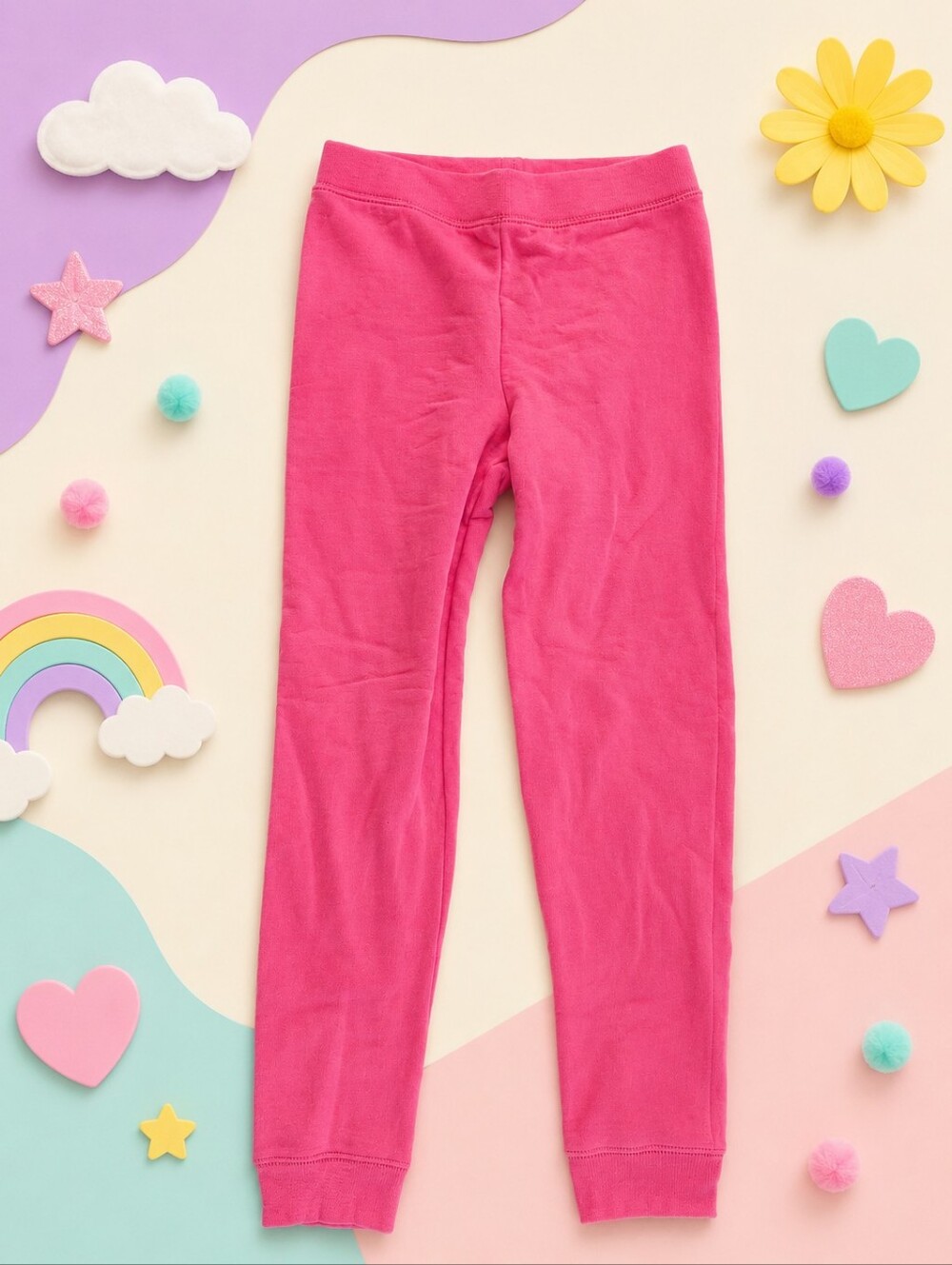 Hanes Kids Hot Pink Thermal Joggers